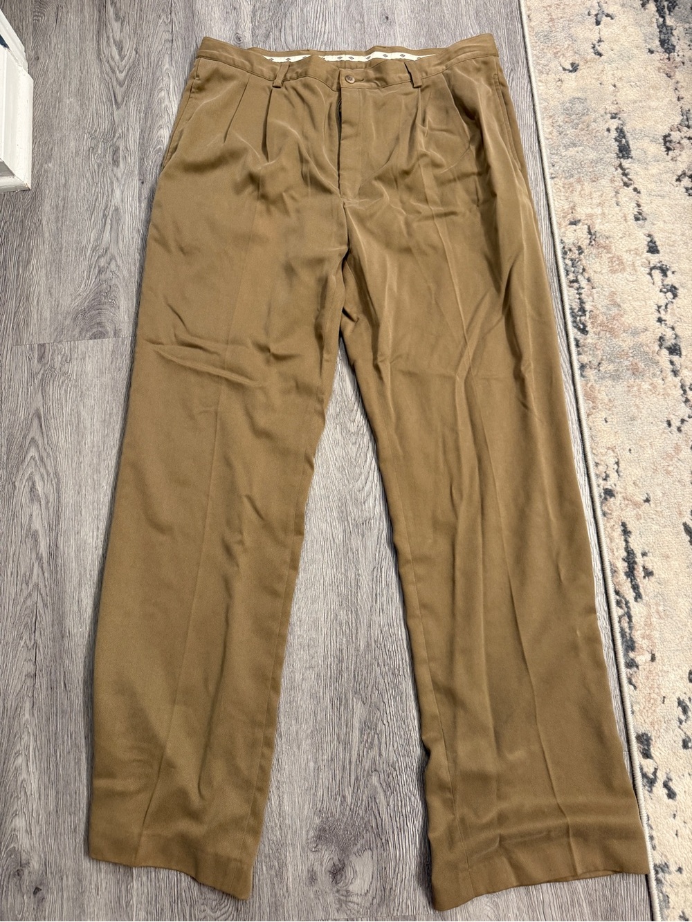 Joseph Abboud Men's Brown Solid Chino Pants /Dress Pants 36x34 $108